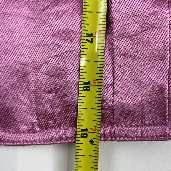 ***SOLD****Gilani Women's Metallic  Pink ¾ Sleeve Blazer - Picture 8 of 10